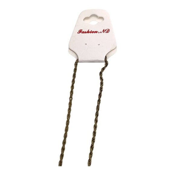 Black Cat Pendant Necklace W/ Brass Tone Chain Women Shinning Paint Finished 26” - Picture 7 of 9